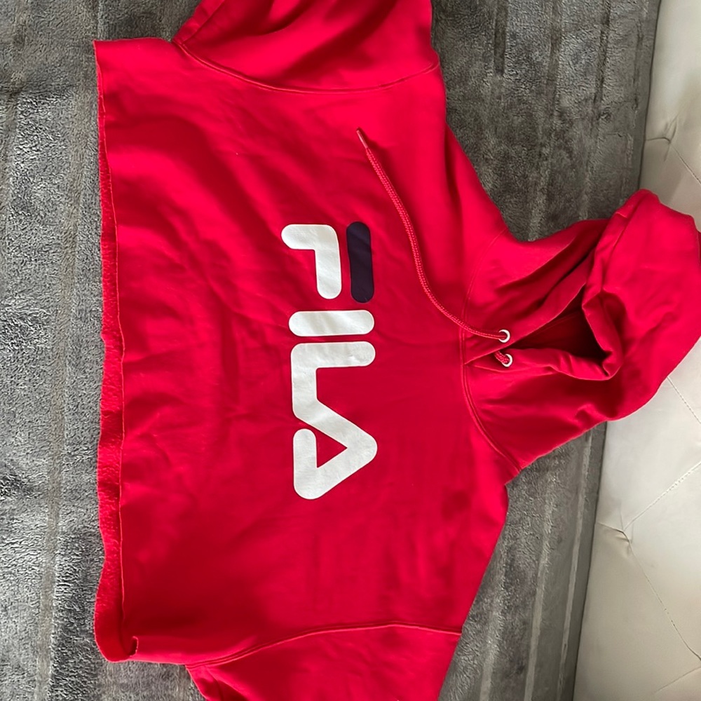 Fila crop top hoodie